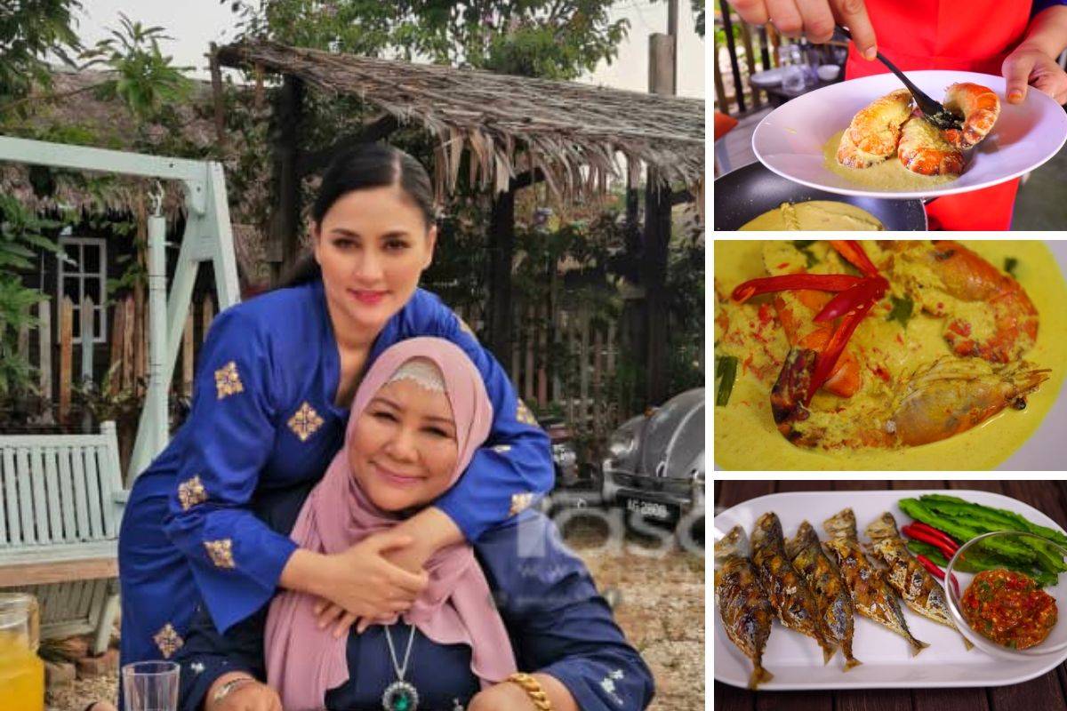 Fasha Sandha Masak Lauk Kegemaran Mama, Masak Lemak Udang Galah