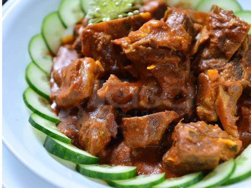 Sedapnya Rendang Ayam Kampung & Kambing  Kasmiri, Air Tangan Master Chef Sabri Hassan.
