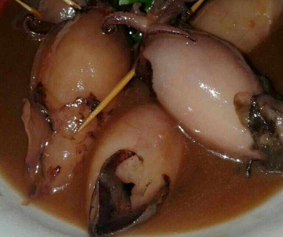 Ketupat Sotong, Gabungan Pulut, Santan dan Sotong Yang Sedap