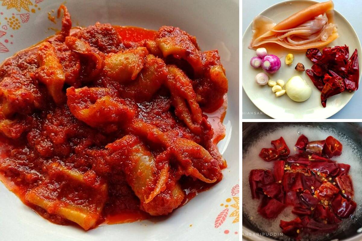 Cara Mudah Masak Sambal Sotong Kembang Yang Sedap.