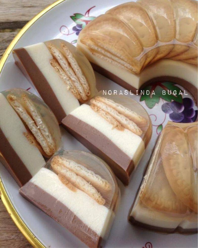 Puding Lapis Biskut Marie, Secantik Rupa Sesedap Rasa