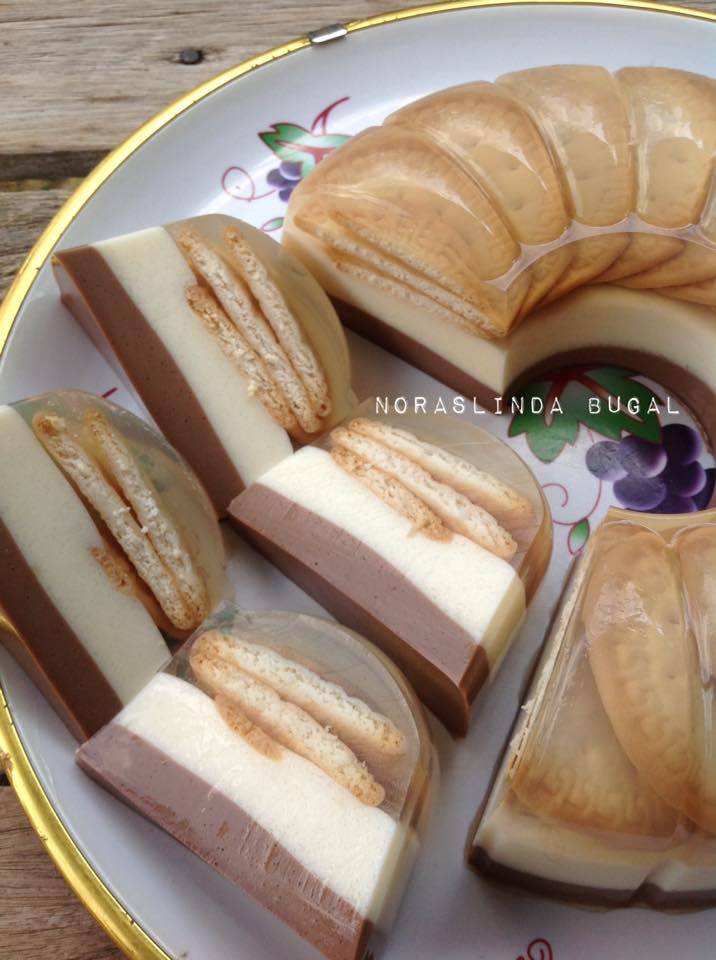 Puding Lapis Biskut Marie, Secantik Rupa Sesedap Rasa