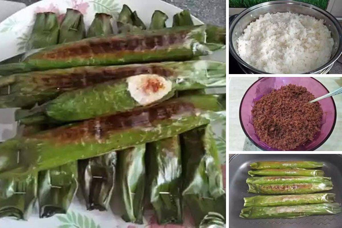 Pulut Panggang Inti Sambal Ikan Sedap Rasa. Adunan Ini Untuk 20 Biji