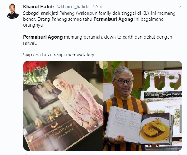 Tiada Lagi Perkongsian Masakan & Resipi Daripada Tuanku Permaisuri Agong.