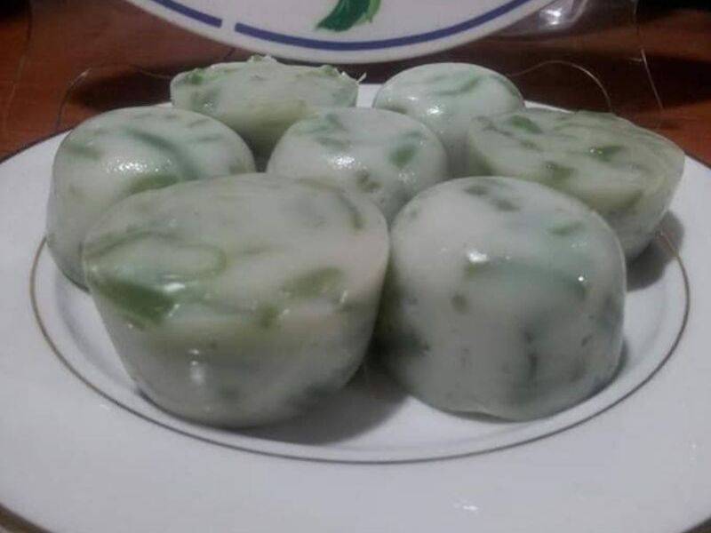 Puding Rasa Berlemak Dengan Cendol, Guna 4 Bahan Aje.