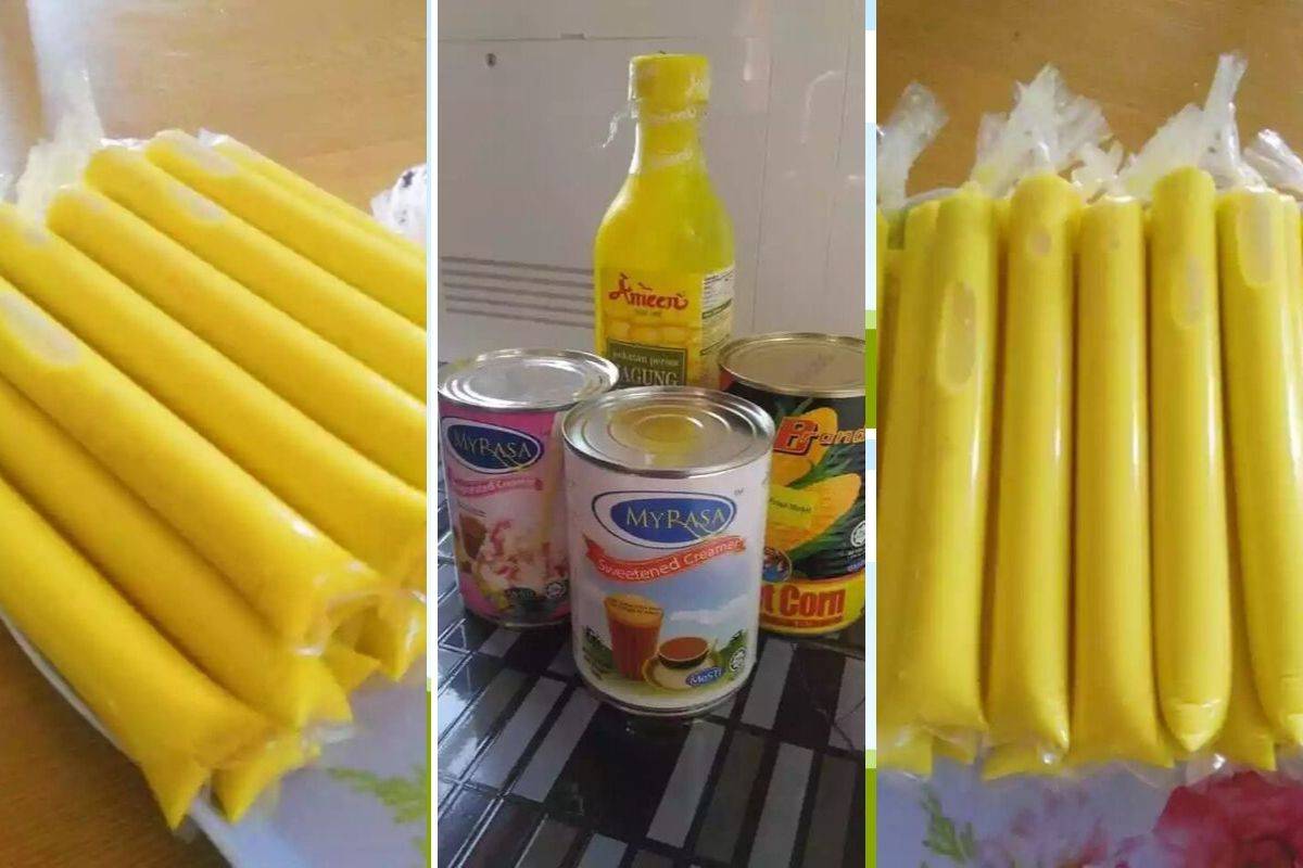 Ais Krim Homemade Perisa Jagung