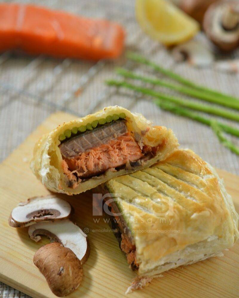 Salmon En Croute… Rapuh Di Luar, Berjus Di dalam.