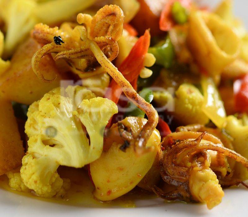 Sotong Paprik &  Goreng Kunyit, Lauk Ekspres Paling Senang.