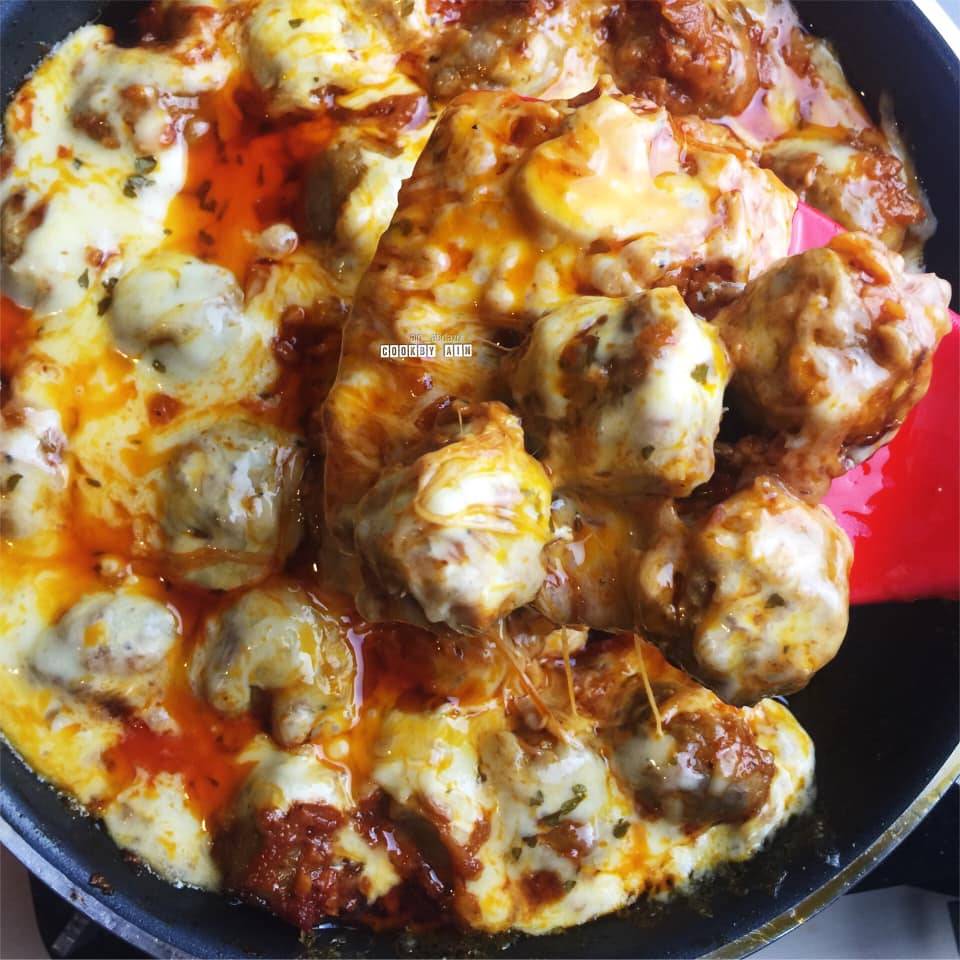 Resipi Cheesy Meatball Yang Paling Mudah  &#038; Sedap.