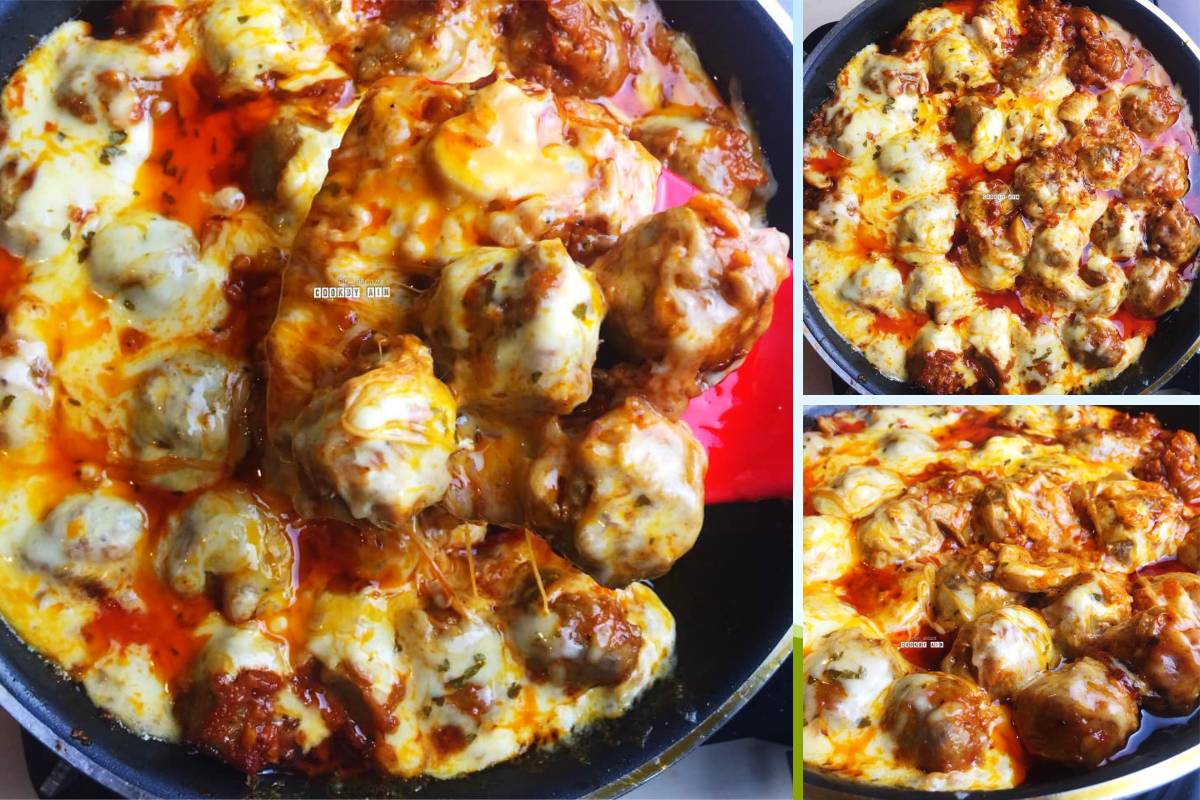 Resipi Cheesy Meatball Yang Paling Mudah  &#038; Sedap.