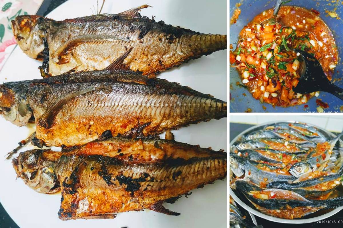 Resipi Ikan Cencaru Sumbat Sambal Daun Kesum Yang Sangat Sedap Mudah