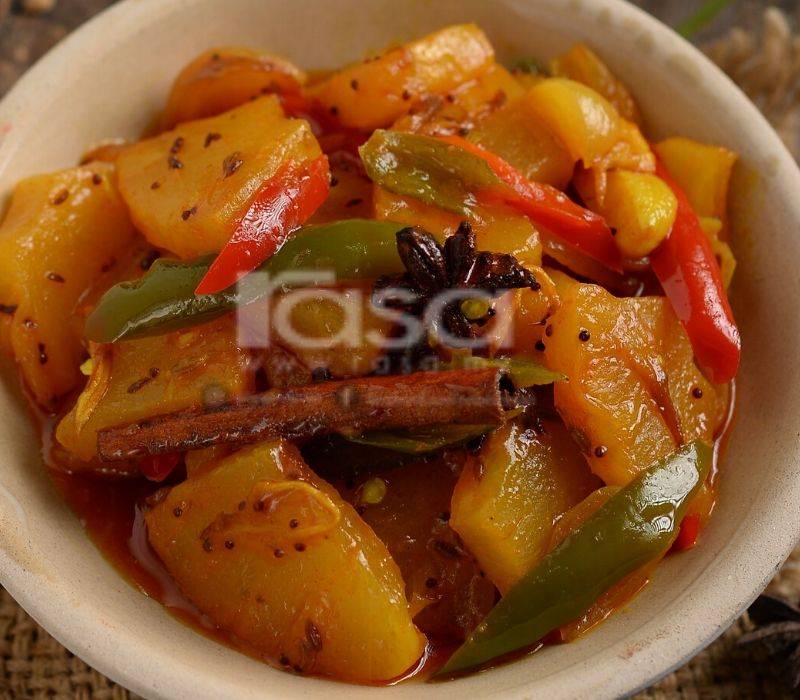 Menu Kenduri, Nasi Kunyit, Ayam Bakar Ketumbar & Nanas Tumis Berempah,