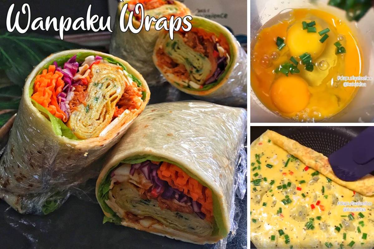 Cara Buat Tuna Eggroll Wanpaku Wraps Yang Mudah & Sedap.