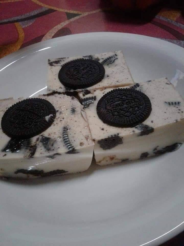 Agar-Agar Oreo Yang Sedap, Guna 4 Bahan Saja