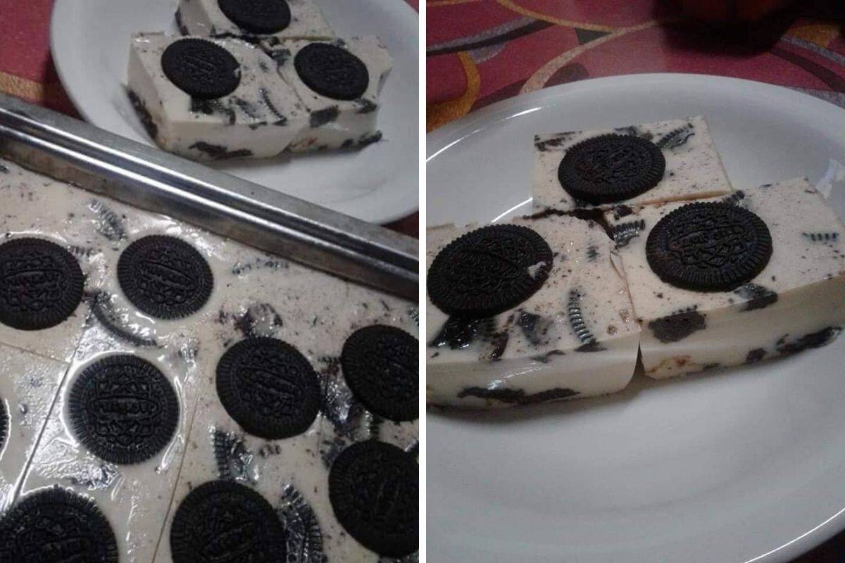 Guna 4 Bahan Saja, Agar-Agar Oreo Yang Sedap