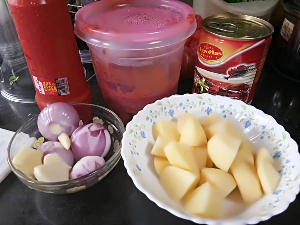 Step By Step Buat Sambal Sardin Yang Sedap