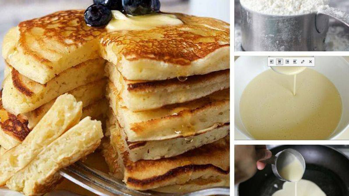 Cara nak buat pancake 👉👌Pancake Jepun Gebu, Serius Sedap Bahan Tak