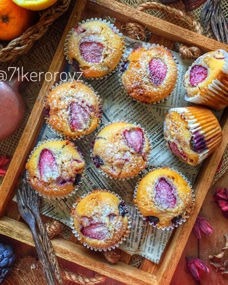 Muffin berries Coklat Cip Putih, Pasti Jadi Kesukaan Famili