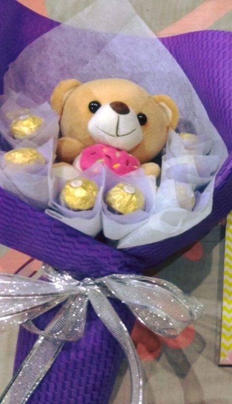 DIY Bouquet Coklat Teddy Bear Untuk Majlis Graduasi Anak-Anak