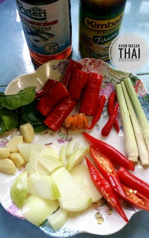 Resipi Ayam Masak Thai Super Sedap &#038; Mudah Masak.