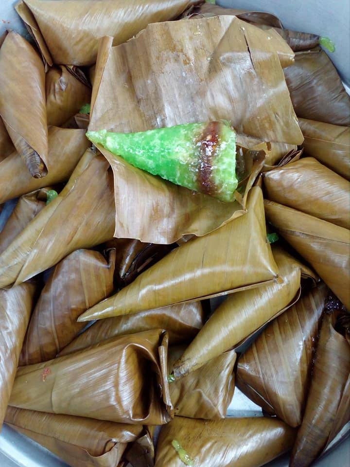 Resipi Kuih Abok-Abok Pandan Sedap & Cara Mudah Untuk Bungkus