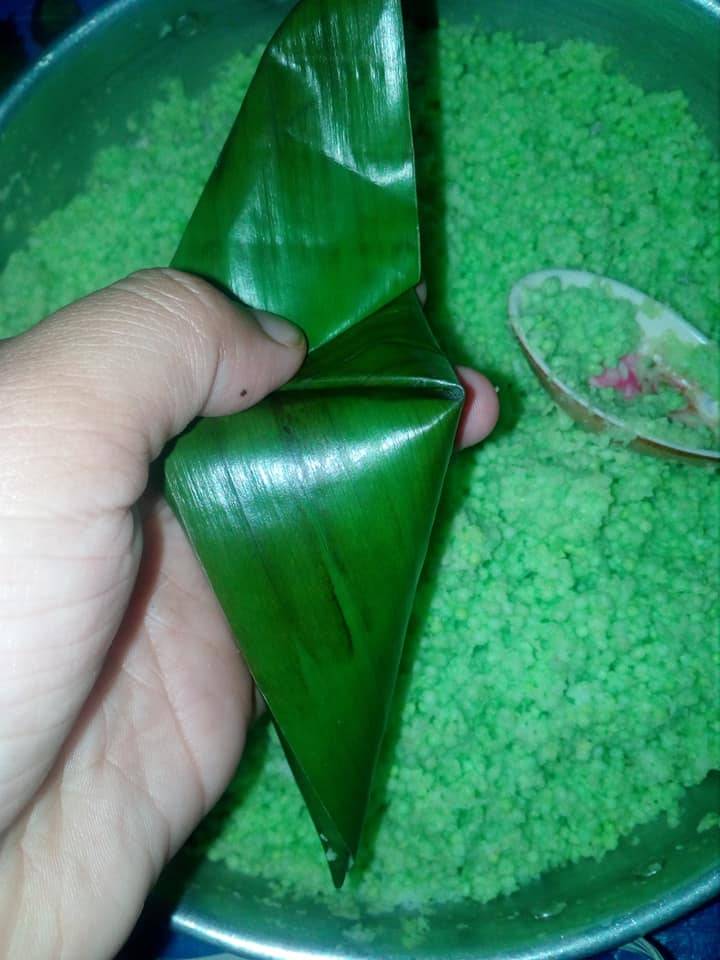 Resipi Kuih Abok-Abok Pandan Sedap & Cara Mudah Untuk Bungkus
