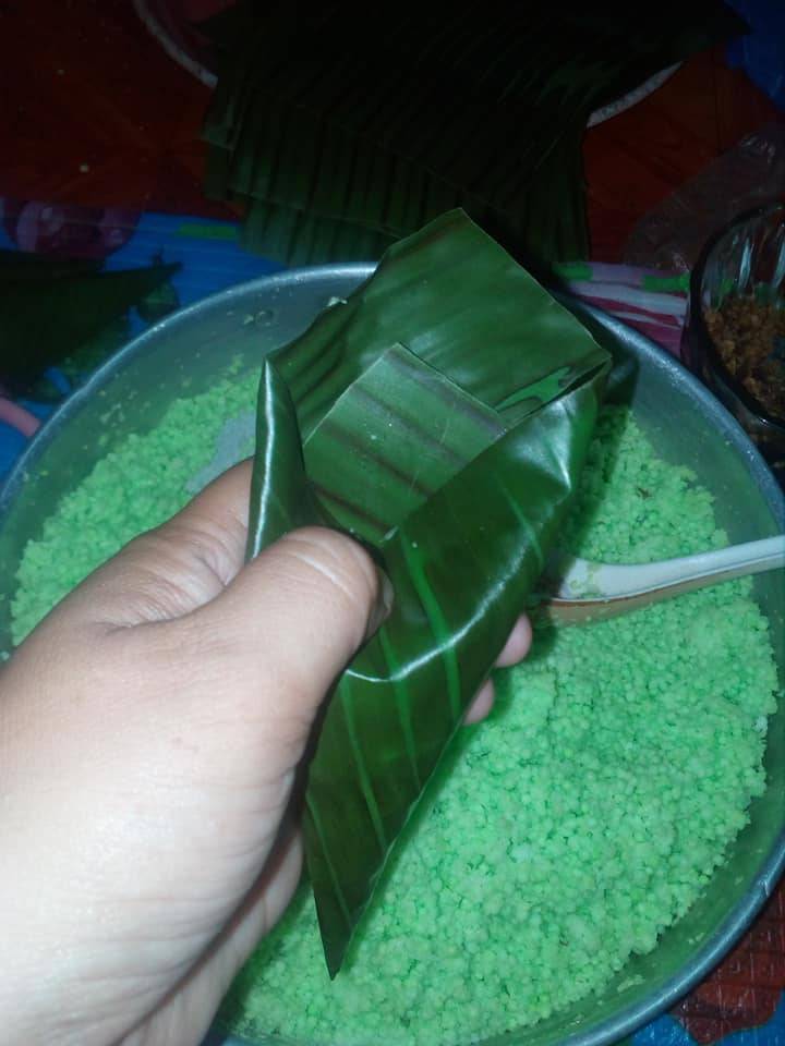 Resipi Kuih Abok-Abok Pandan Sedap & Cara Mudah Untuk Bungkus