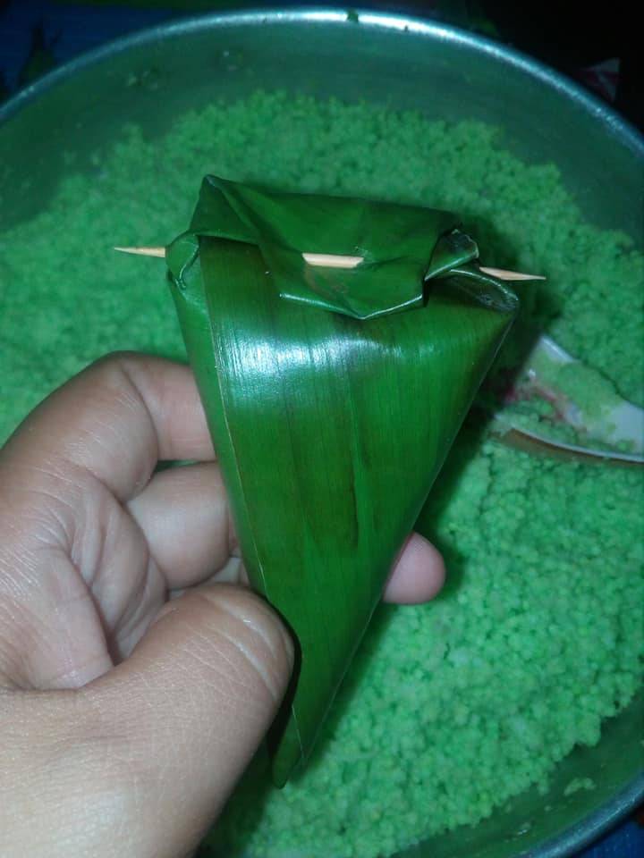 Resipi Kuih Abok-Abok Pandan Sedap & Cara Mudah Untuk Bungkus