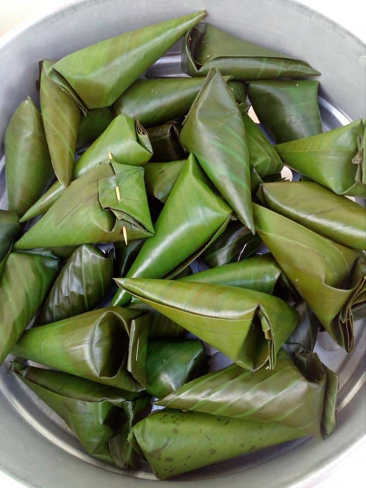 Resipi Kuih Abok-Abok Pandan Sedap &#038; Cara Mudah Untuk Bungkus