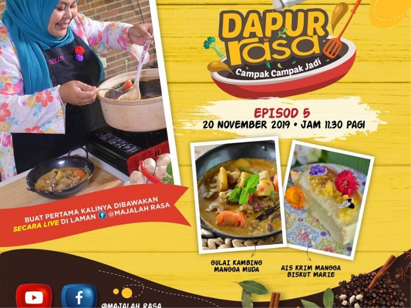 Dapur Rasa : Campak Campak Jadi Episod 5, Kongsi Menu Gulai Kambing dan Ais Krim Sedap