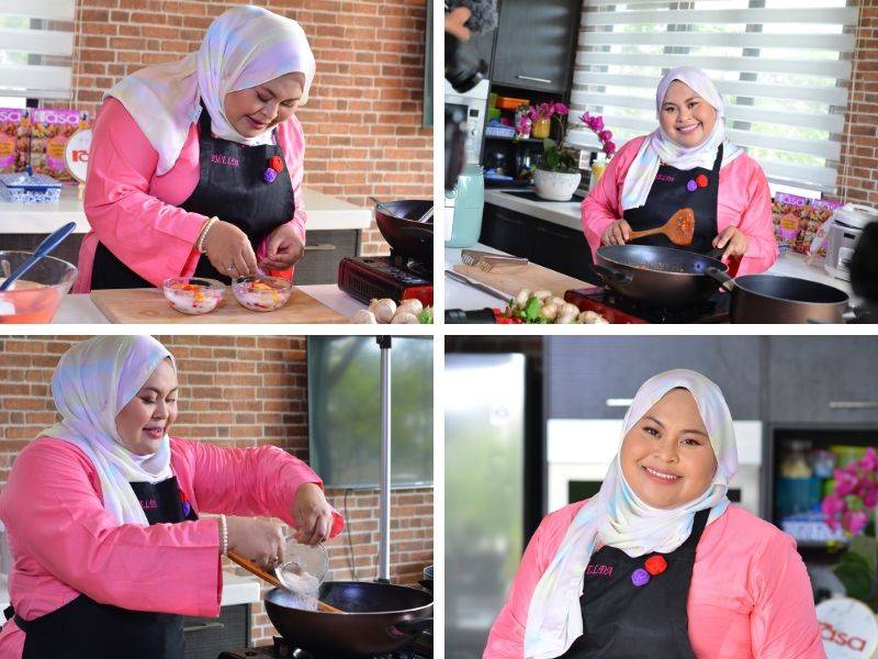 Buat Sendiri, Nasi Uduk Ayam Sambal Kacang & Red Ruy Crunch Ikut Cara Chef Imelda.