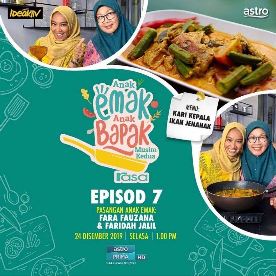 Rasa Anak Emak Anak Bapak Episod 7, Fara Masak Kari Kepala Ikan Jenahak