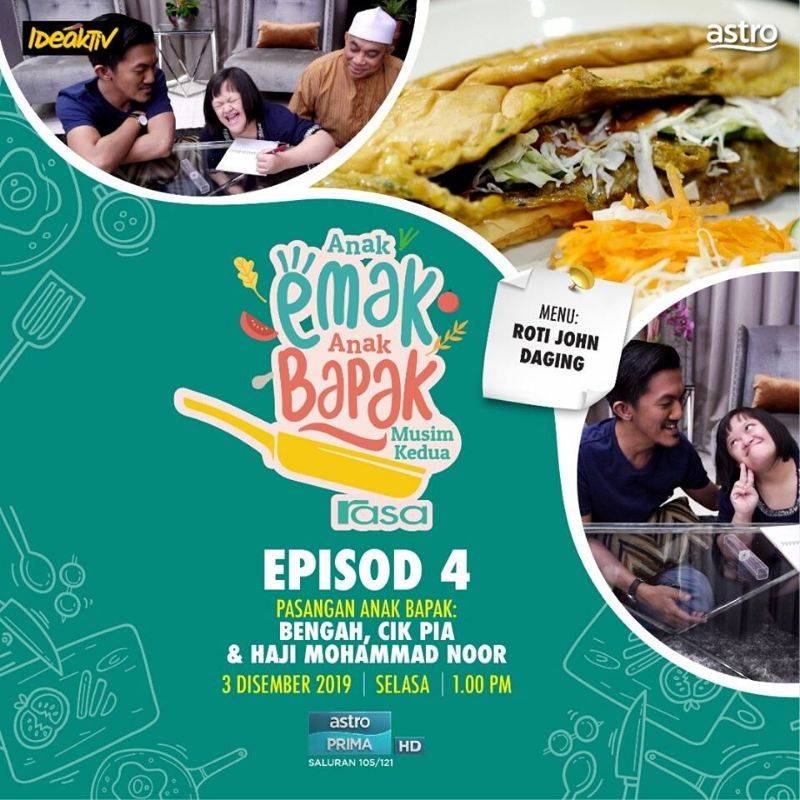 &#8220;Sedap Roti John Ko&#8221;, Puji Ayah Bengah &#038; Cik Pia Dalam Rasa Anak Emak Anak Bapak Episod 4