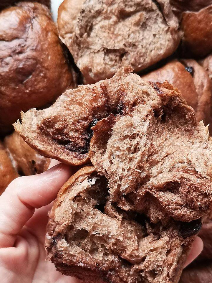 Resipi Chocolate Raisin Bun Sangat Lembut &#038; Sedap