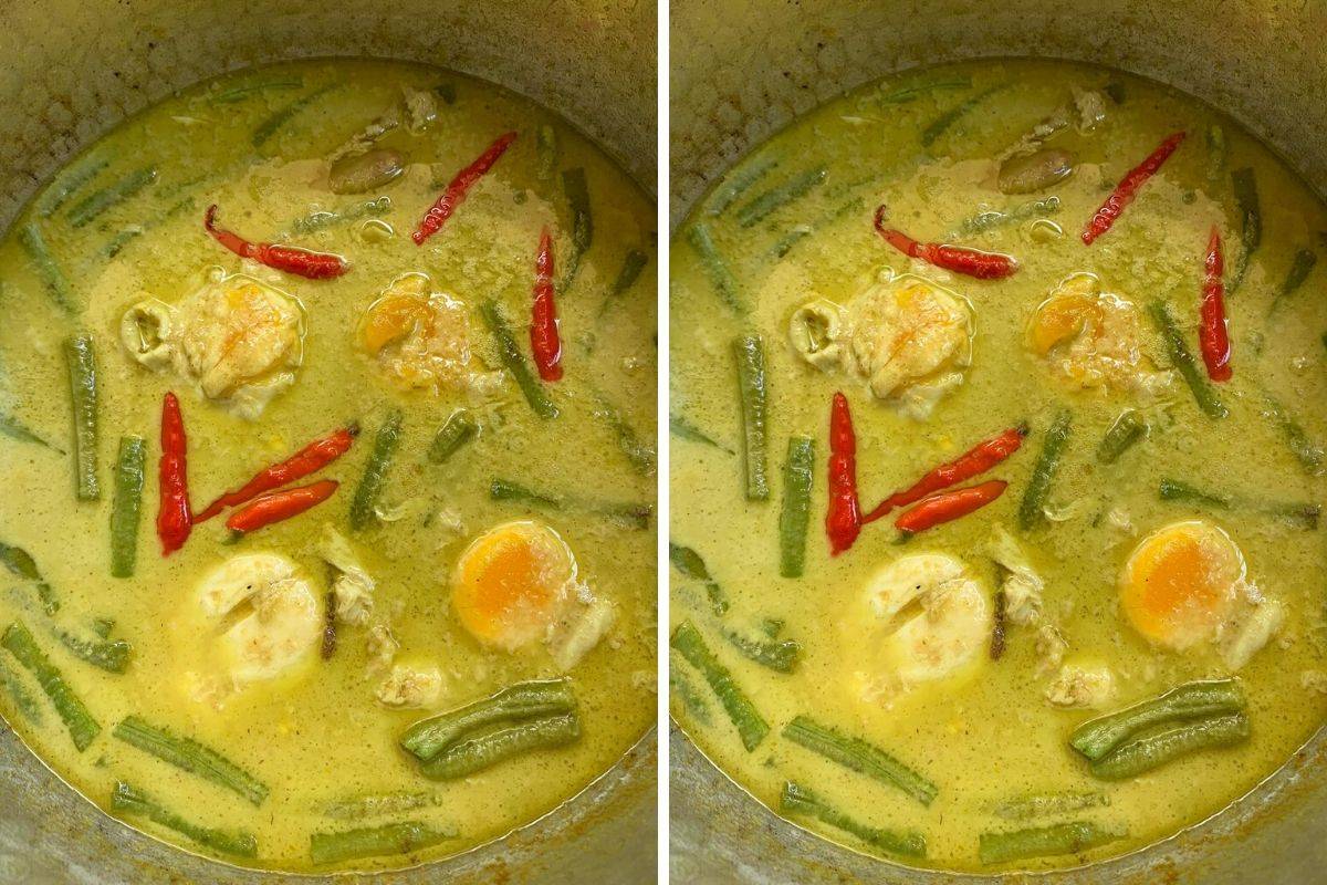 Masak Lemak Telur Dengan Kacang Panjang, Lauk Simple Waktu Sibuk