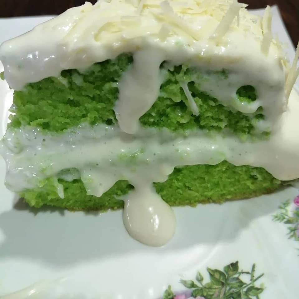 Sedap Menawan Selera, Jom Cuba Buat Kek Pandan Cheese Leleh, Guna Sukatan Cawan Saja