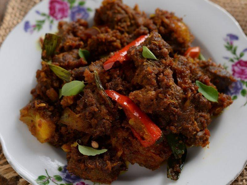 Masak Sendiri Nasi Kunyit, Lauk Daging Kerisik &#038; Udang Jintan