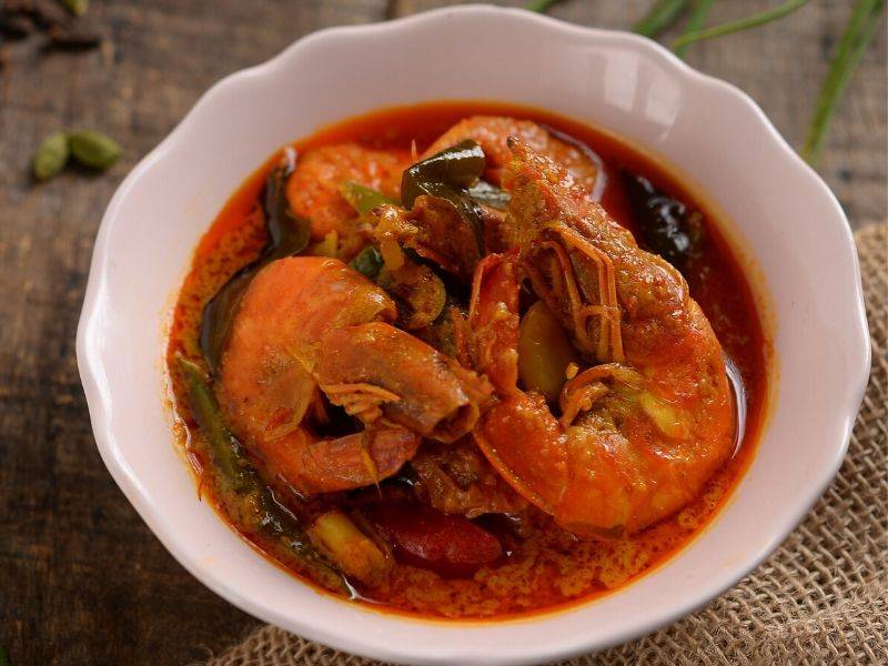 Masak Sendiri Nasi Kunyit, Lauk Daging Kerisik & Udang Jintan