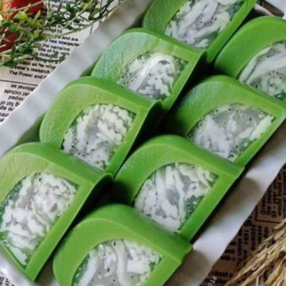 Buat Sendiri Puding Pandan Inti Kelapa Ni, Rasa Sedap Melampau.