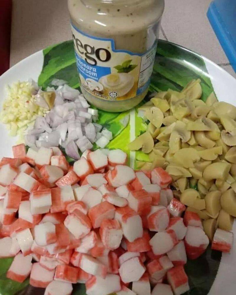 Popia Carbonara Resipi Garing & Inti Berkrim. Memang Sedaplah