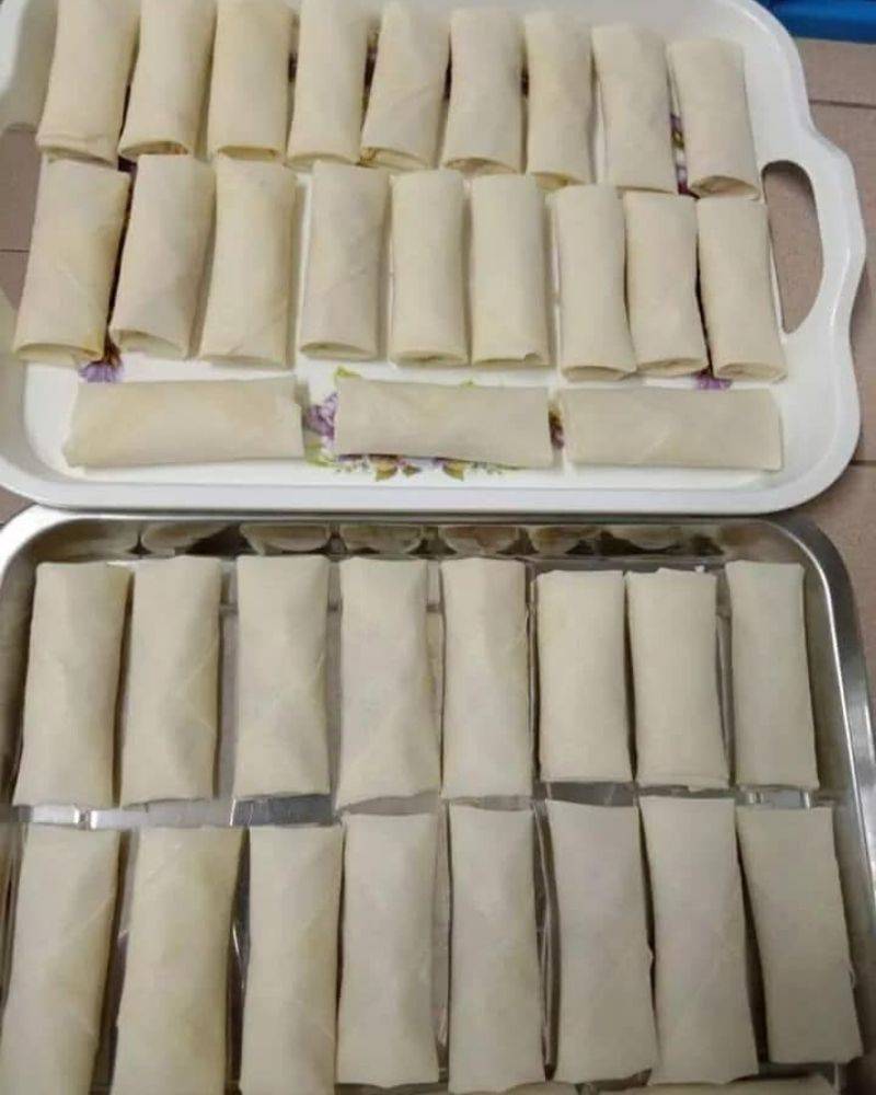 Popia Carbonara Resipi Garing & Inti Berkrim. Memang Sedaplah