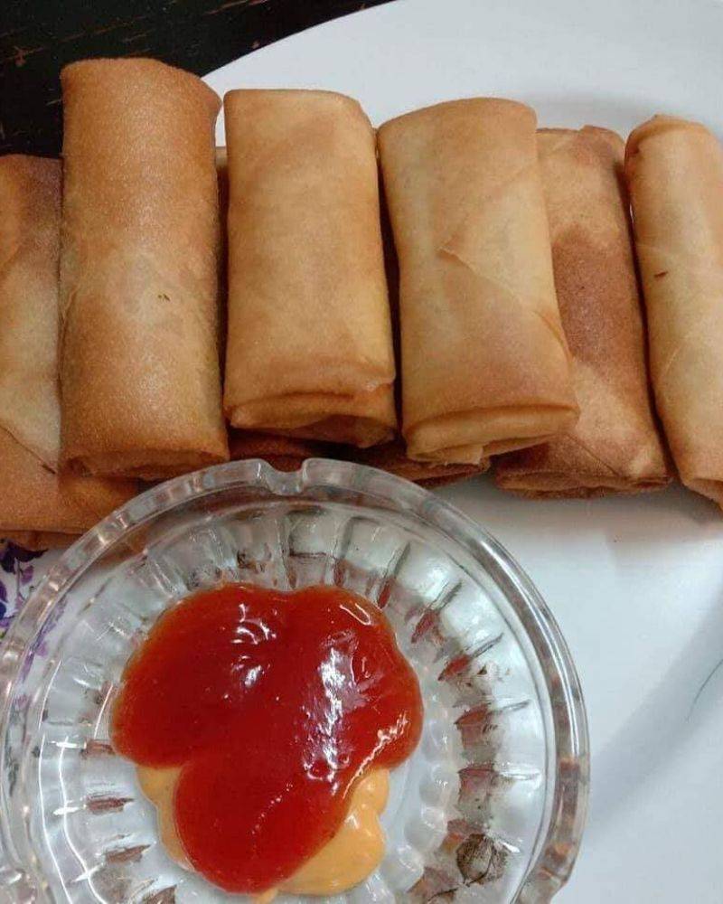 Popia Carbonara Resipi Garing & Inti Berkrim. Memang Sedaplah