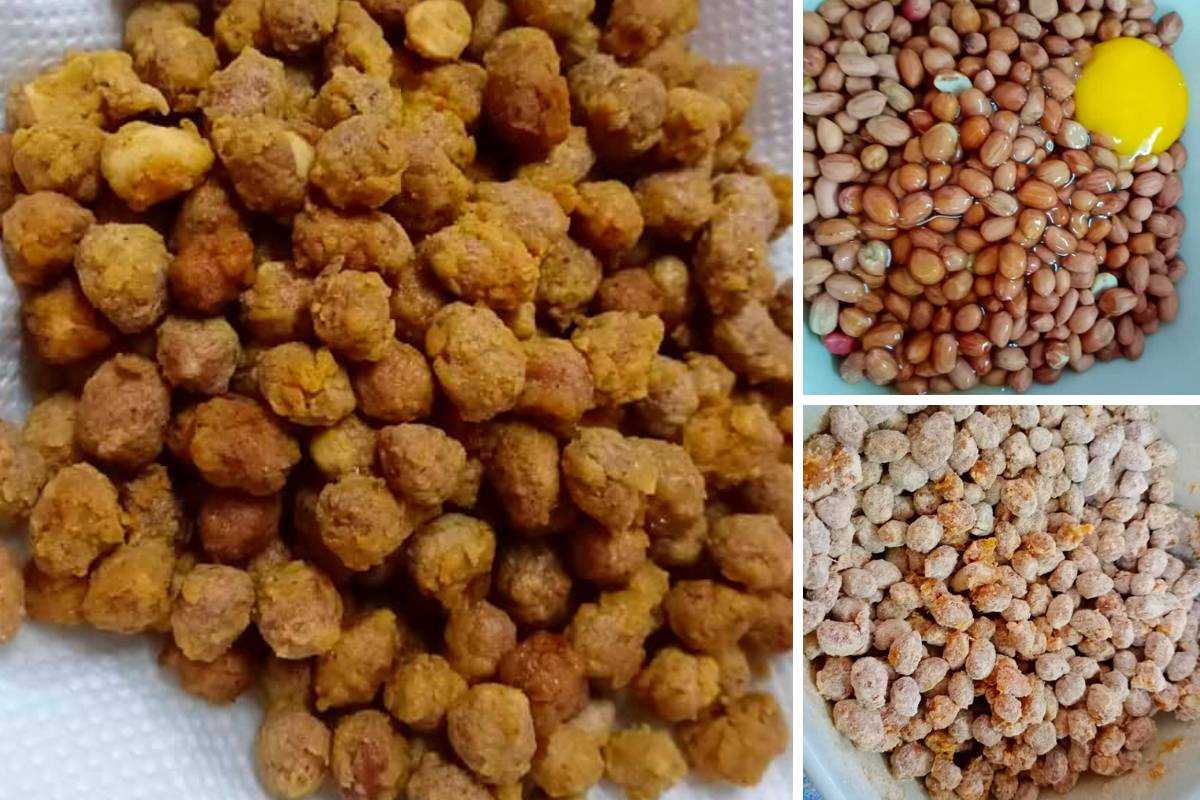 Resipi Kacang Goreng Crispy Untuk Kudap-Kudap Guna 3 Bahan.