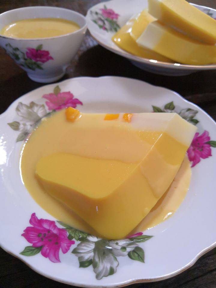 Sedapnya…Resipi Puding Susu Mangga Ni Memang Kena Cuba.