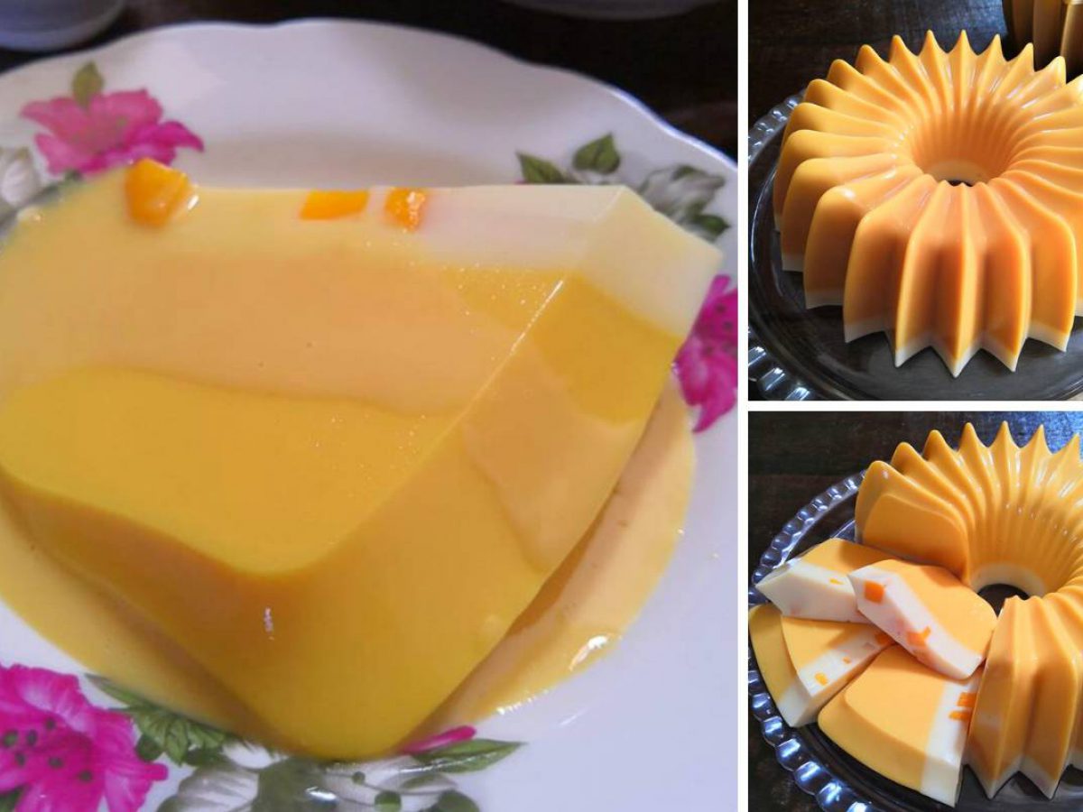 Sedapnya Resipi Puding Susu Mangga Ni Memang Kena Cuba