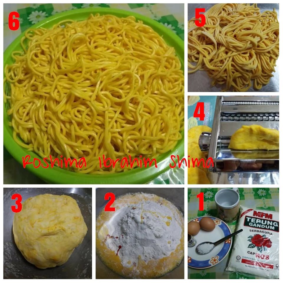 Ini Cara Buat Mi Kuning Tanpa Guna Kapur & Bahan Pengawet.