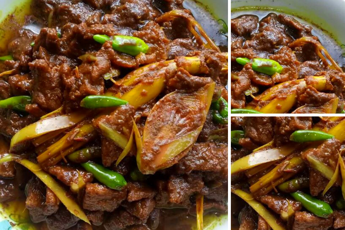 Tak Perlu Banyak Lauk,Masak Daging Asam Kunyit Ni Dah Cukup.