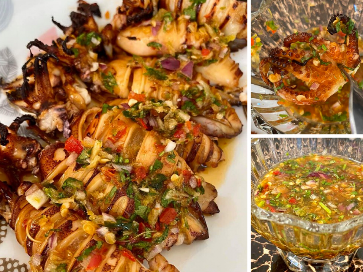 Sotong Bakar Thai Sos Sedap Padu Memang Terangkat