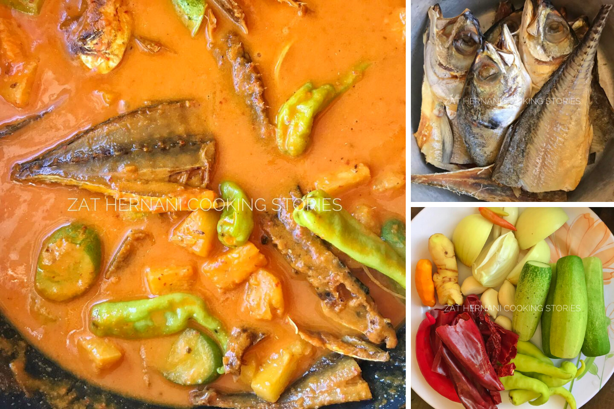 Resipi Gulai Lemak Ikan Kering Versi Kelantan. Memang Sedap