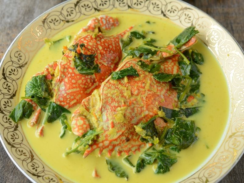 Gulai Lemak Ketam Bersama Pegaga, Wah Berselera Makan.